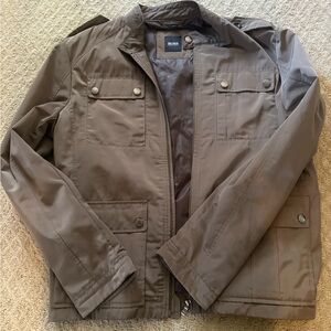 Boss Military Field Jacket in Taupe Brown